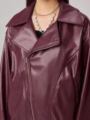 Jacke mit Reißverschluss und überschnittenen Schultern