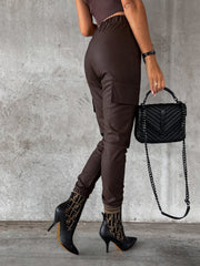 Freizeithose mit Kordelzug und Taschen