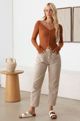 Denkbarer Button-Down-Strickcardigan mit langen Ärmeln