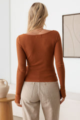 Denkbarer Button-Down-Strickcardigan mit langen Ärmeln