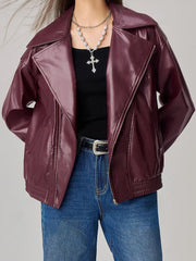Jacke mit Reißverschluss und überschnittenen Schultern