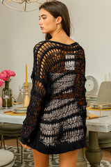 BiBi Langarm-Strick-Cover-up