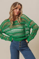 BiBi Langarm-Strick-Cover-up