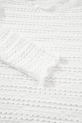 Strukturiertes Langarmshirt mit Rundhalsausschnitt