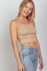 VERY J Zopfstrick Nahtloses Kurzes Cami