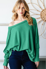 Reborn J Offene Naht Laternenärmel Top